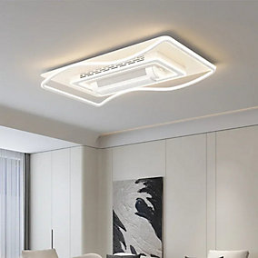 Bextsrack Ventilador de Techo Sin Aspas LED 180W 105×65 cm