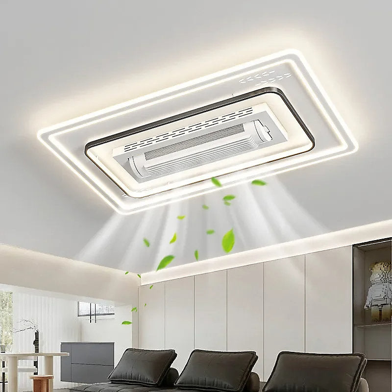 Bextsrack Ventilador de Techo sin Palas LED 180W 105x65 cm