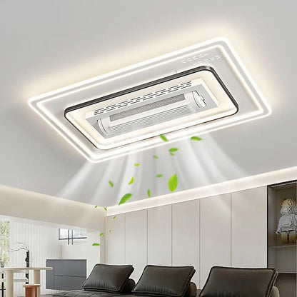Bextsrack Ventilador de Techo sin Palas LED 180W 105x65 cm