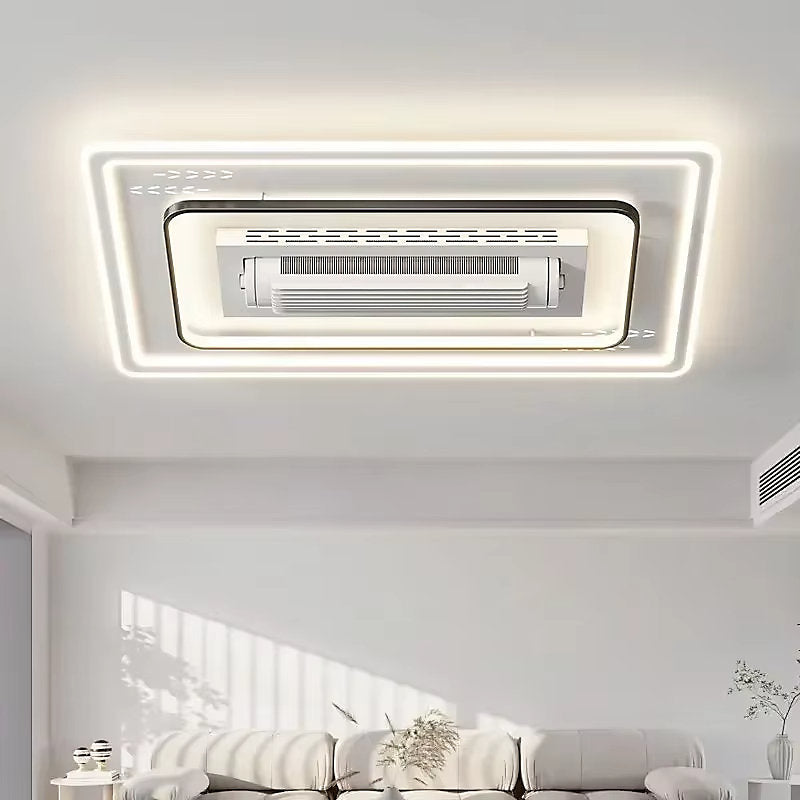Bextsrack Ventilador de Techo sin Palas LED 180W 105x65 cm