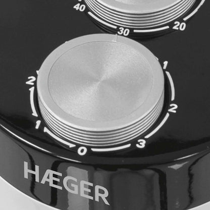 Haeger Ventilador de Pie Negro 45W 3 Velocidades
