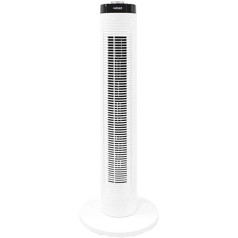 Haeger Ventilador de Pie Negro 45W 3 Velocidades