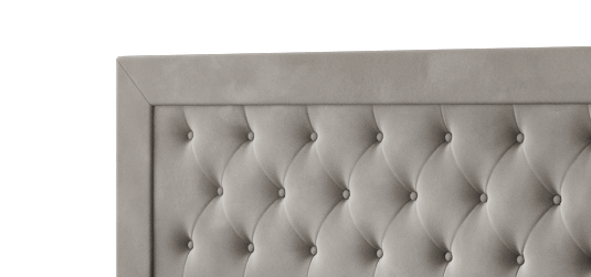 Luxusbetten24 Modernes Grau Samt Kopfteil Design für Einzelbett