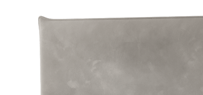 Luxusbetten24 Modernes Grau Samt Kopfteil Design für Einzelbett