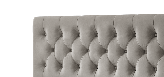 Luxusbetten24 Modernes Grau Samt Kopfteil Design für Einzelbett