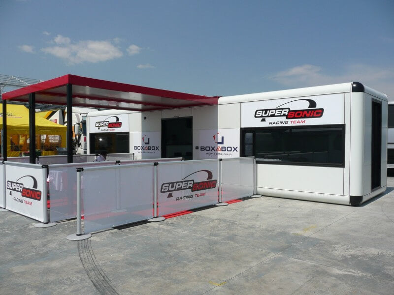 Container.biz Box Prefabbricato Hospitality Sport 12,3m X 3m X 3,15m