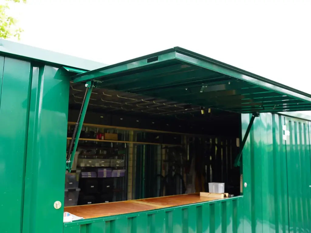 Conteneur Bar Démontable XL 3×2 M Grün RAL 6016