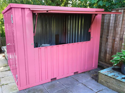 Conteneur Bar Demontierbar XL 3×2 m Rosa RAL 3015 Modular