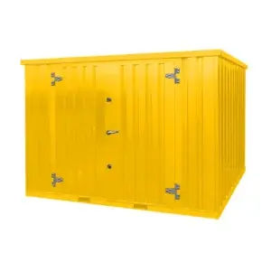 Contenitore 10 Piedi Giallo 3 × 2 m Doppia Porta Laterale