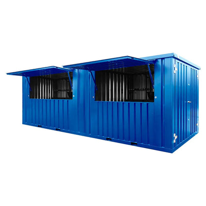 Contenitore Bar Démontabile 6×2 m XL Blu RAL 5015