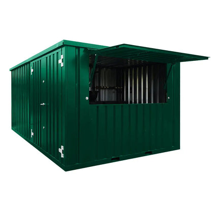 Demontierbarer Bar-Container XL 4×3 m Grün RAL 6005