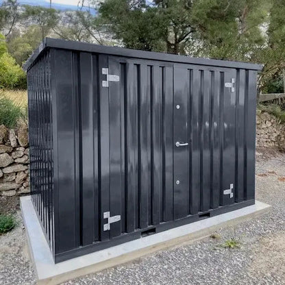 Contenitore Démontabile Anthracite 3 x 2 m Doppia Porta