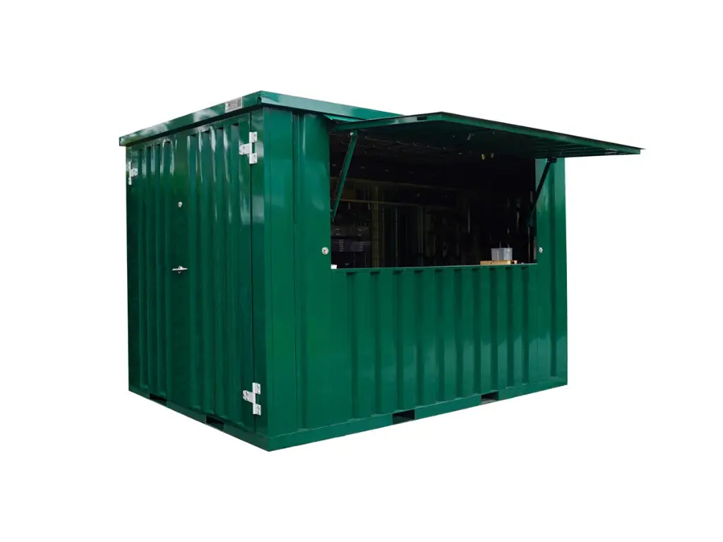 Conteneur Bar Démontable XL 3×2 M Grün RAL 6016
