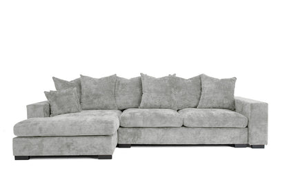 Designer Sofa Selena L mit Schlaffunktion in Strukturstoff