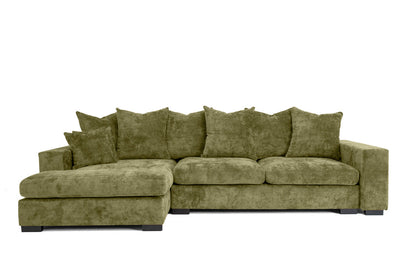 Designer Sofa Selena L mit Schlaffunktion in Strukturstoff
