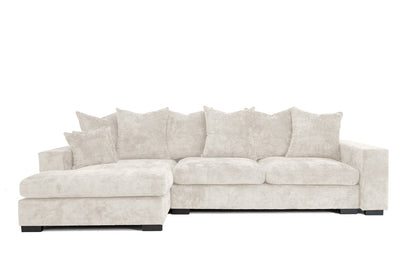 Designer Sofa Selena L mit Schlaffunktion in Strukturstoff