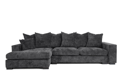 Designer Sofa Selena L mit Schlaffunktion in Strukturstoff