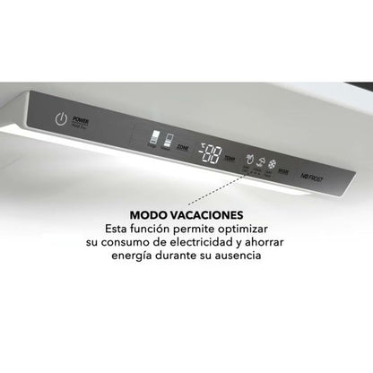VALBERG CNF 493 E X180C Kombikühlschrank No Frost 493 L Edelstahl