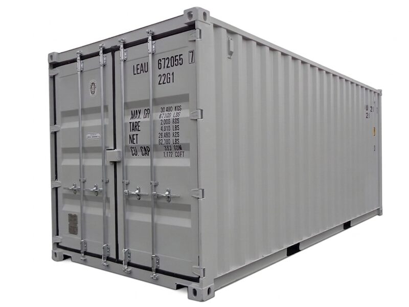 Container marittimo 20 piedi RAL 7035 nuovo