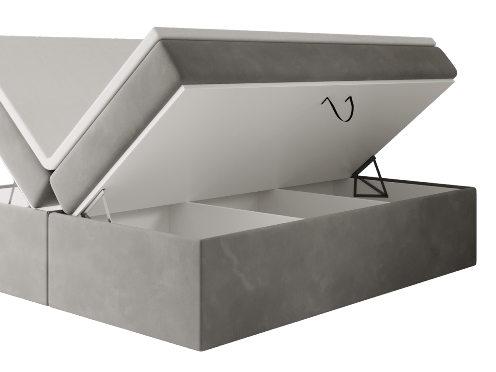 Luxusbetten24 Stauraum Bettschublade Flexibel Anpassbar für Bett Design