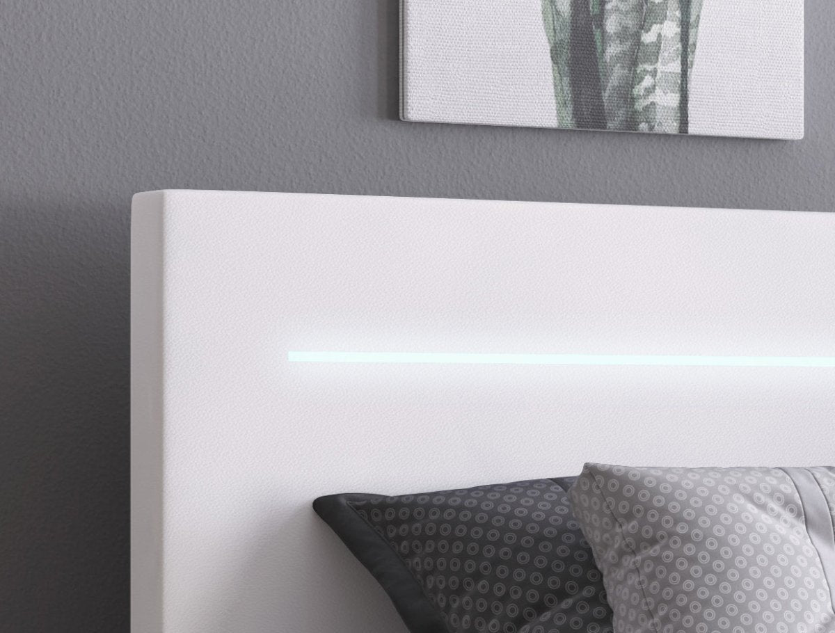 Luxusbetten24 Sejour Boxspringbett mit LED, Hochwertig für Erwachsene