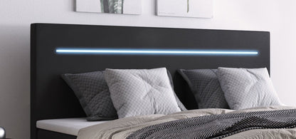 Luxusbetten24 Sejour Boxspringbett mit LED, Hochwertig für Erwachsene