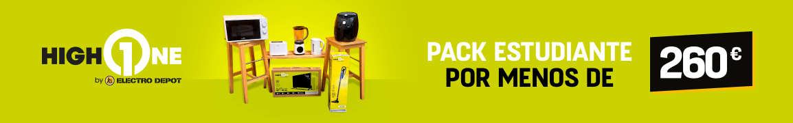 Pack Estudiante High One Microondas Aspiradora Hervidor 250€