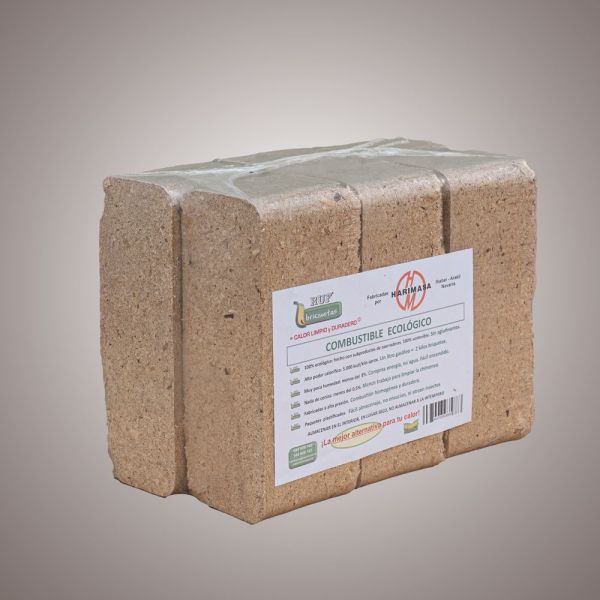 Briquetas RUF de Madera 12 kg para Chimenea y Estufa