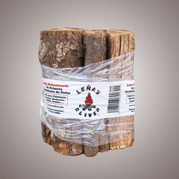 Leña de Encina y Roble 14 L para Chimenea y Barbacoa