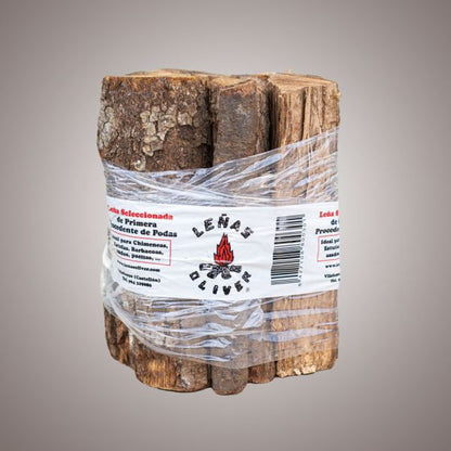 Leña de Encina y Roble 14 L para Chimenea y Barbacoa