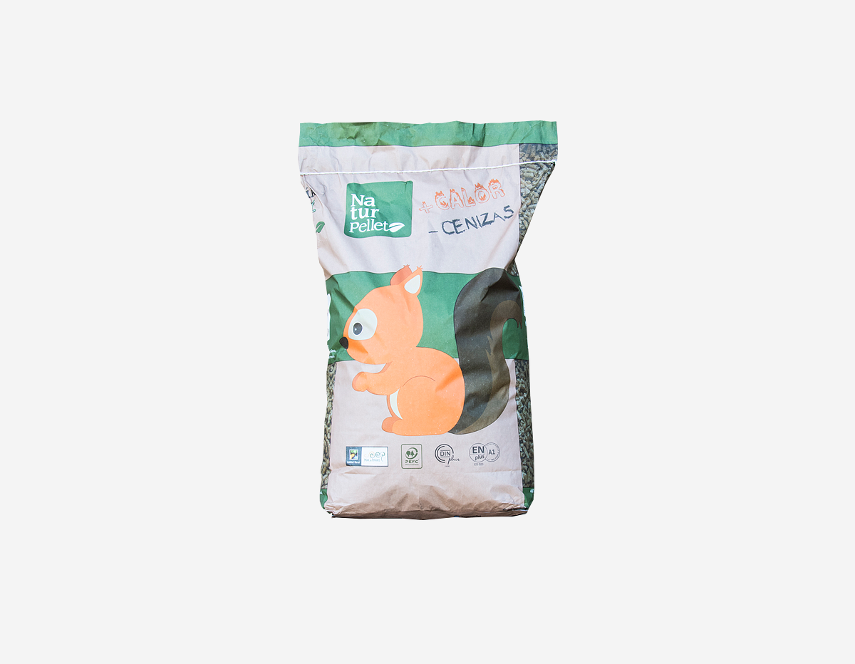 Pellets Naturpellets 1.050 kg para Estufa y Caldera