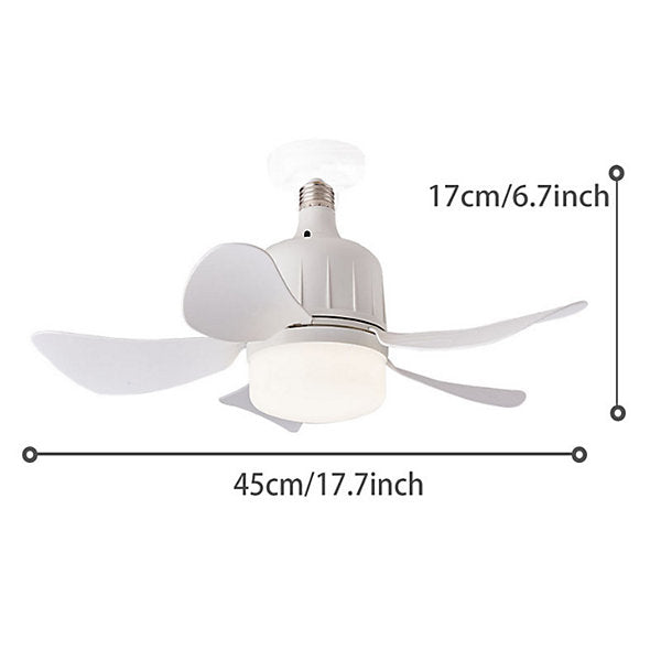 Bextsrack Ventilador de Techo con Control, 3 Modos Luz 120x115x180mm