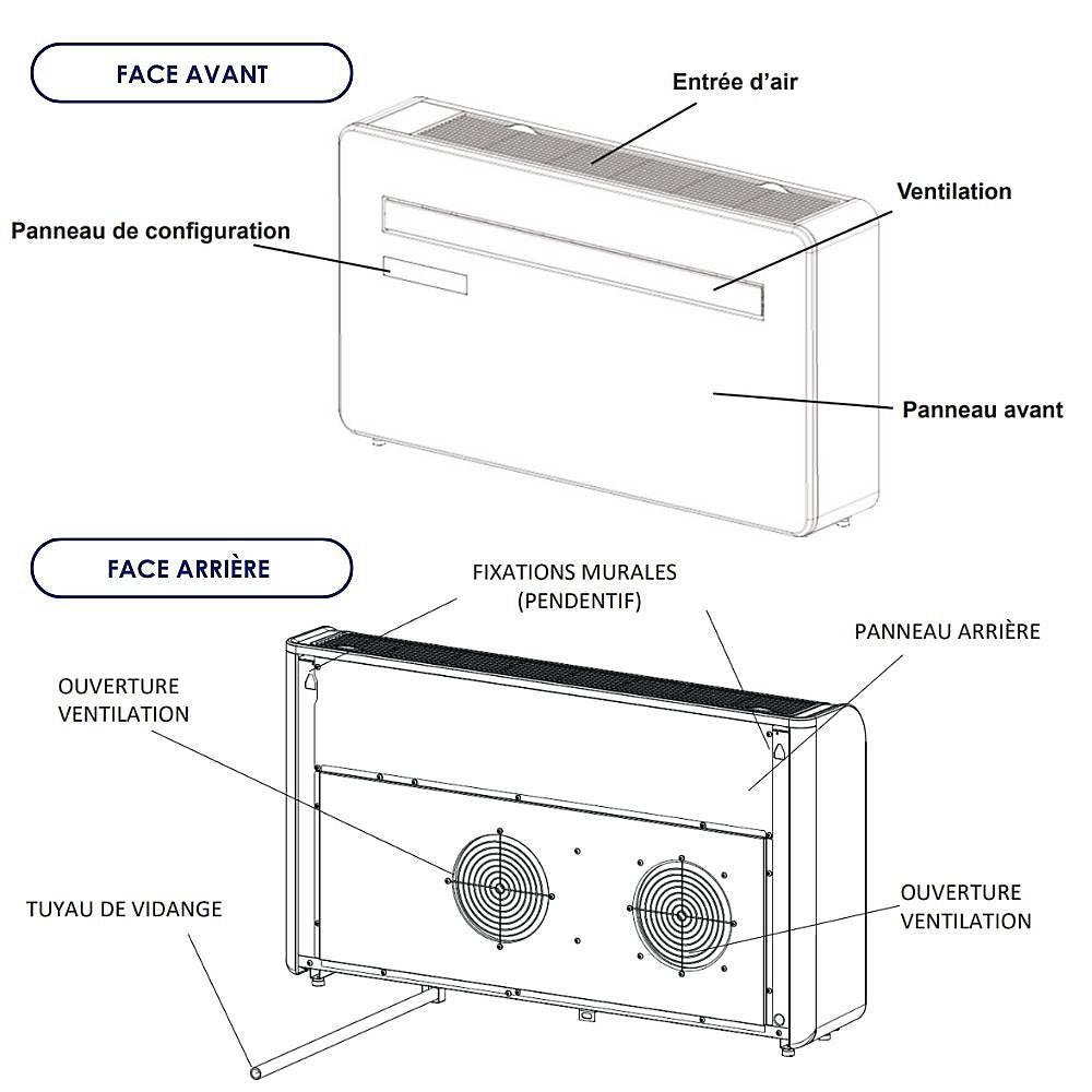 Voltman KUB‑E+ 10000 BTU Bomba De Calor Monobloque WiFi