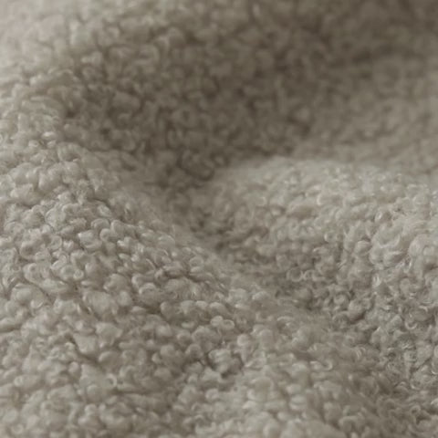 Luxusbetten24 Designer Selene Bouclé Polsterbett 120x200 Beige mit Stauraum