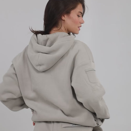 Comfrt Travel Essentials Hoodie Superweich Baumwollmischung Oversized Moss