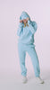 Comfrt VIP Airplane Mode Ultraweicher Reisekapuzenpullover Silk-Linie Babyblau