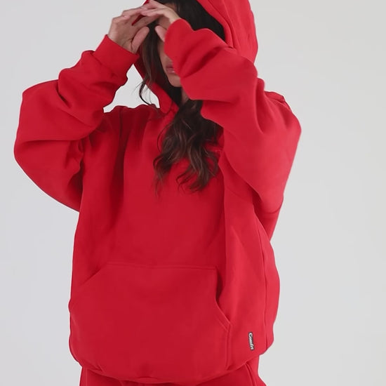 Minimalist Hoodie Oversized Soft Combed Cotton Blend