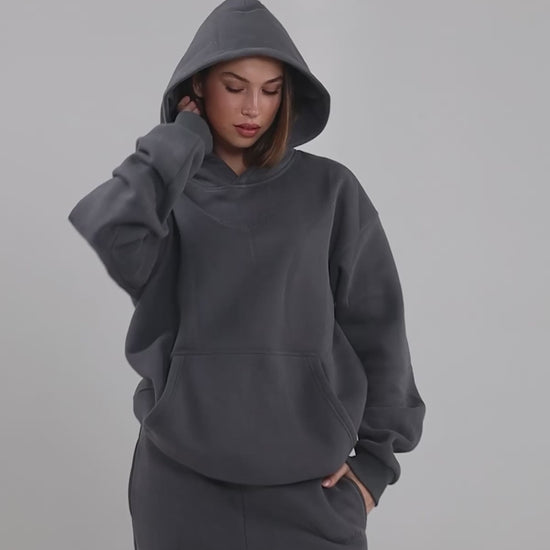 Signature Unisex Hoodie CloudTouch Heavyweight Oversized Soft Kängurutasche