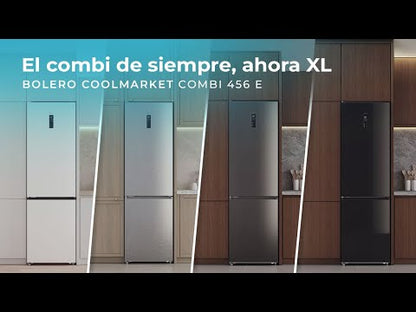Cecotec Bolero CoolMarket 456 Frigorífico Combi Cristal Negro