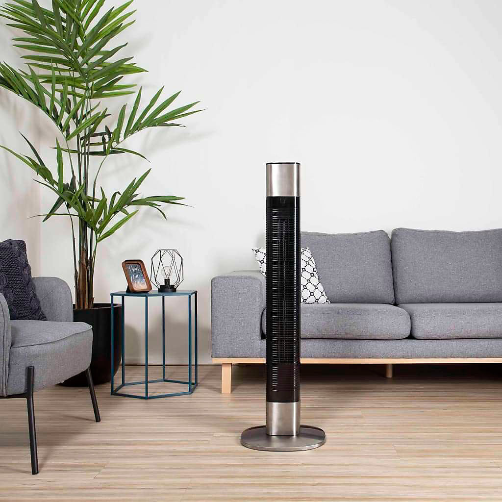 Princess Ventilador de columna oscilante 50 W negro 3 velocidades