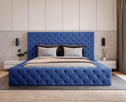 Designer Polsterbett Lana Samt mit Stauraum