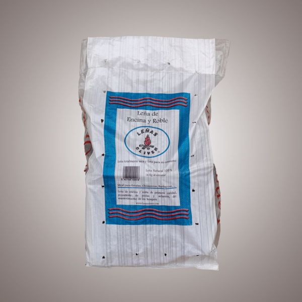 Leña de Encina y Roble 14 kg para Chimenea y Barbacoa