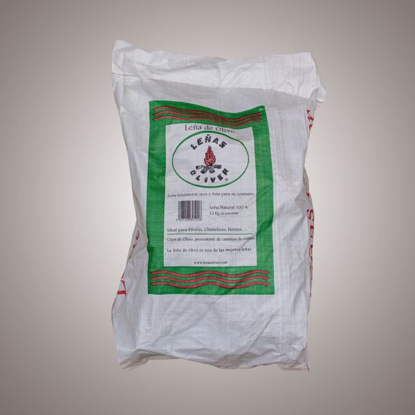 Leña de Olivo 12 kg para Chimenea y Barbacoa