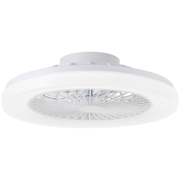 Siano Plafón con Ventilador LED 48 cm 40 W Blanco