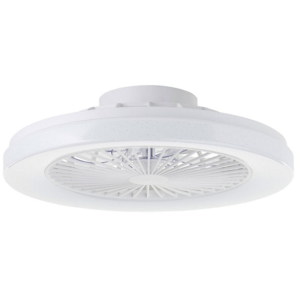 Siano Plafón con Ventilador LED 48 cm 40 W Blanco