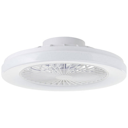 Siano Plafón con Ventilador LED 48 cm 40 W Blanco