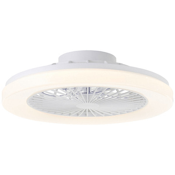 Siano Plafón con Ventilador LED 48 cm 40 W Blanco