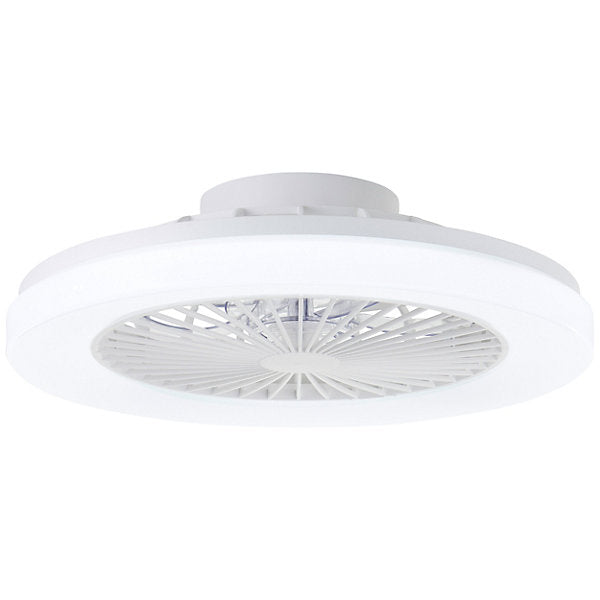 Siano Plafón con Ventilador LED 48 cm 40 W Blanco