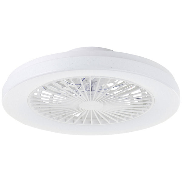 Siano Plafón con Ventilador LED 48 cm 40 W Blanco