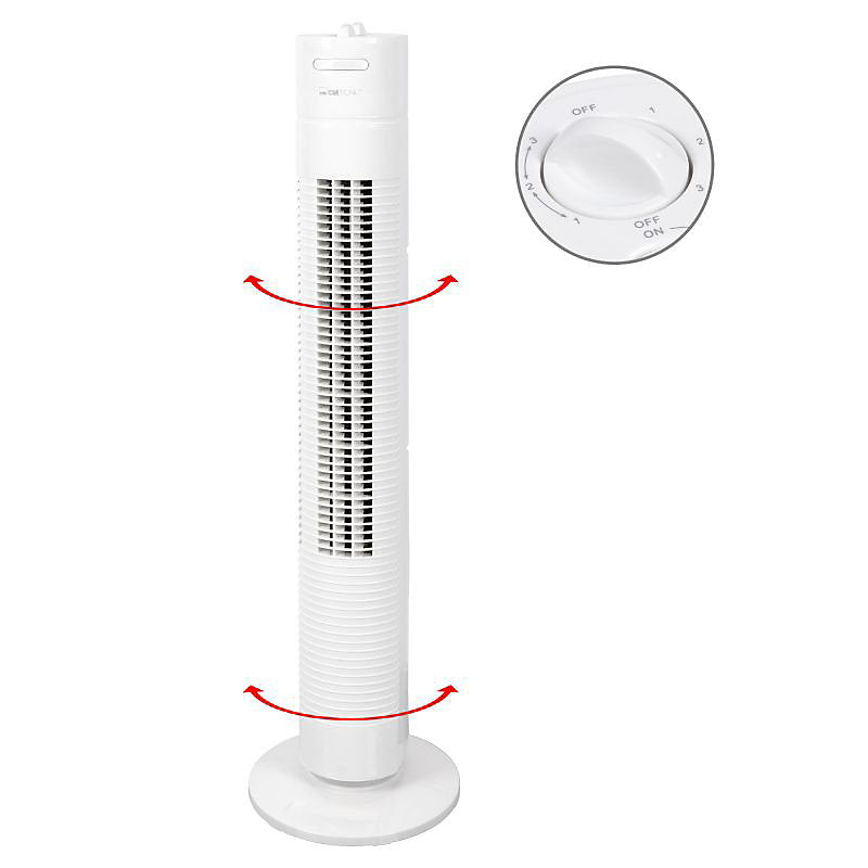Clatronic TVL 3770 Ventilador Torre Oscilante Blanco